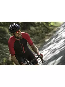 Rogelli Evo 001.094 pánsky cyklistický dres Evo Čierna / červená