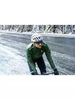 Rogelli ESSENTIAL pánska cyklistická bunda do dažďa, kaki
